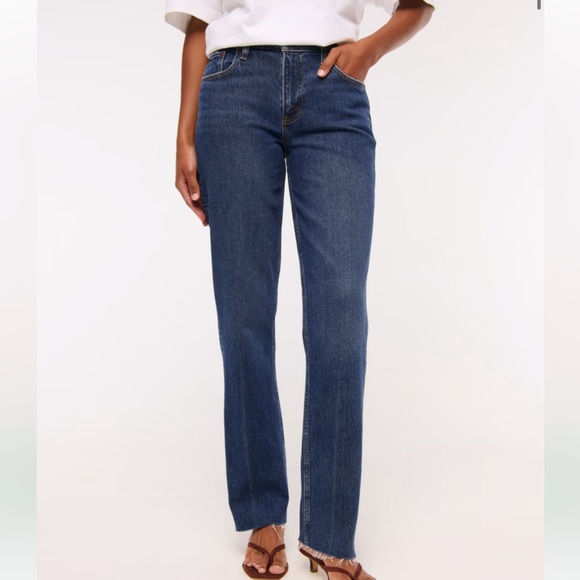 Curve Love Mid Rise 90s Straight Jean - Picture 1 of 7